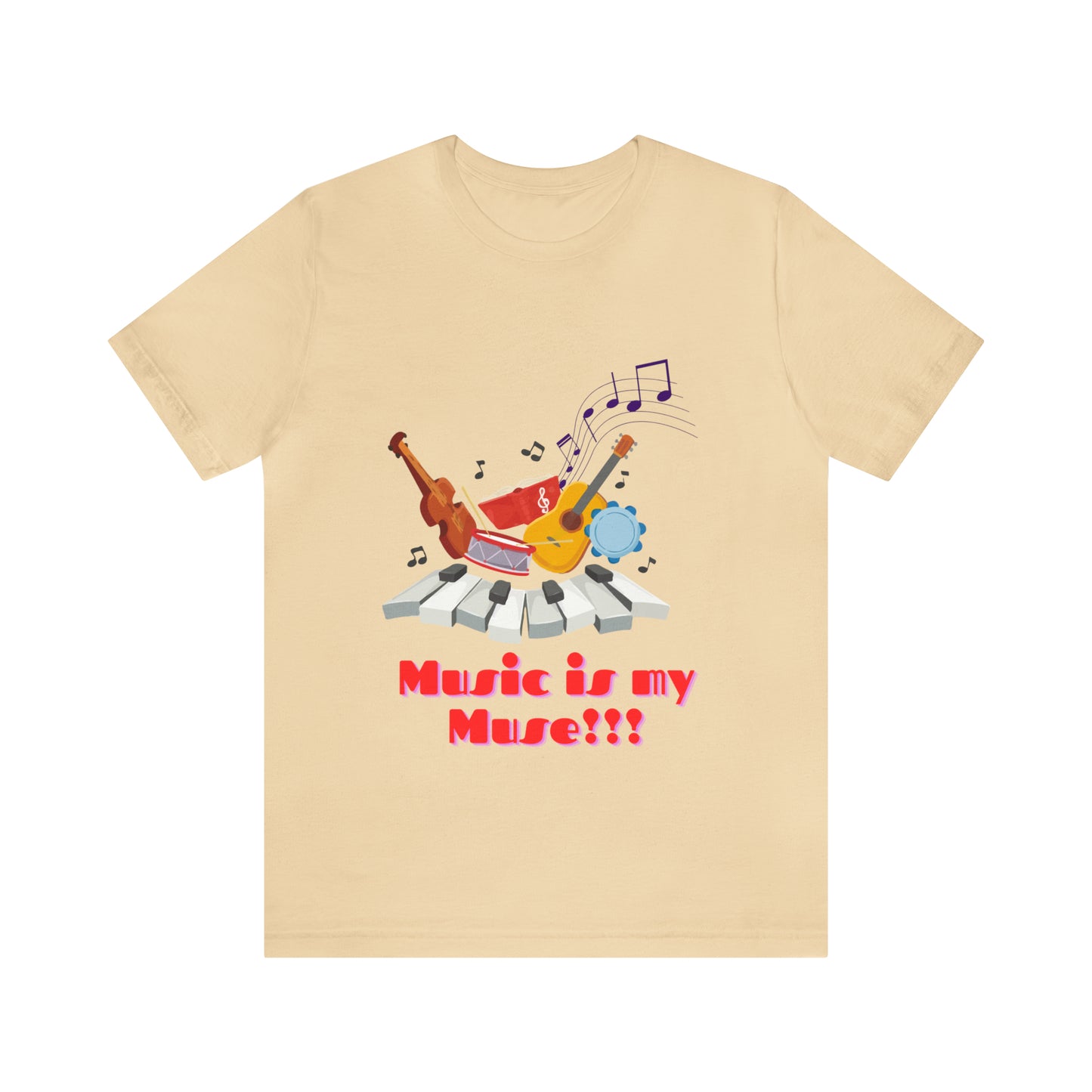 Harmonious Inspiration: Music is my Muse Unisex Tee | Melodic Magic T-Shirts