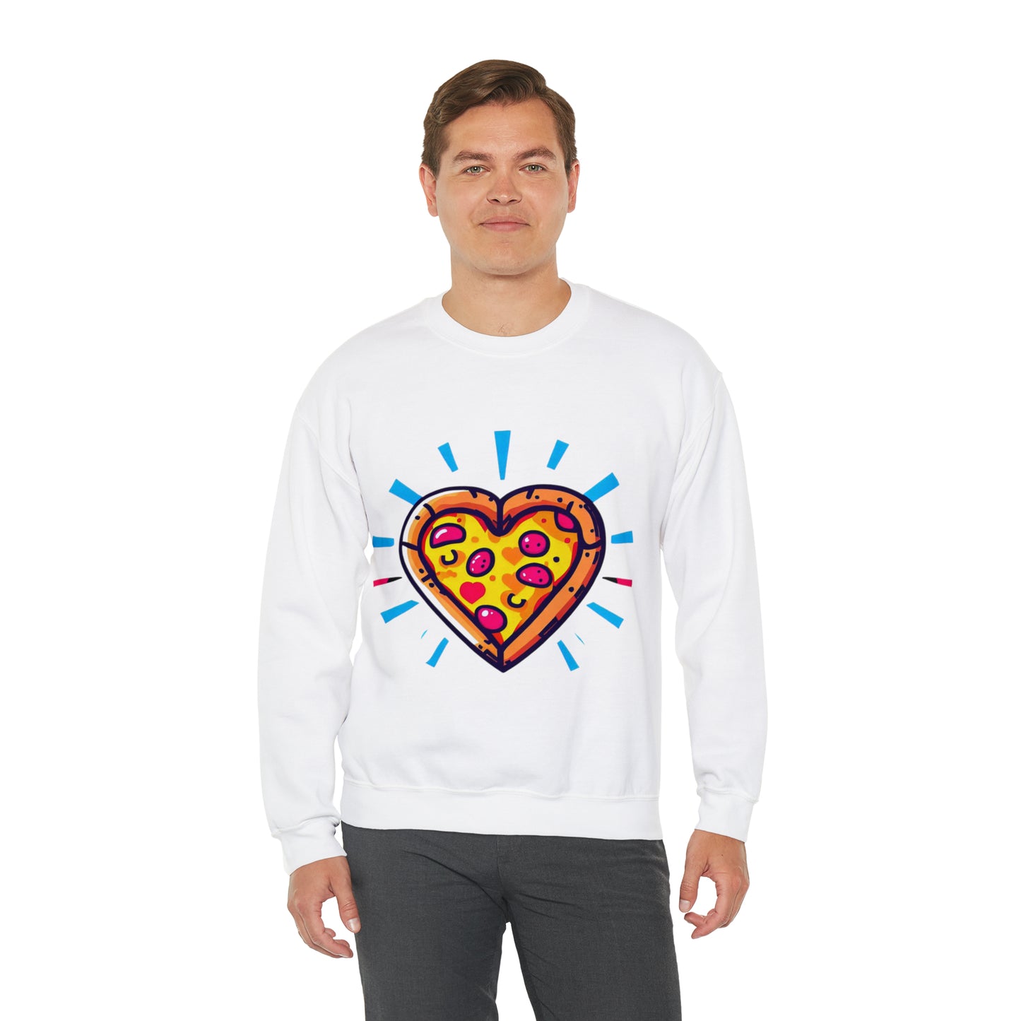 Slice of Love Sweatshirt | Pizza My Heart Unisex Sweatshirt