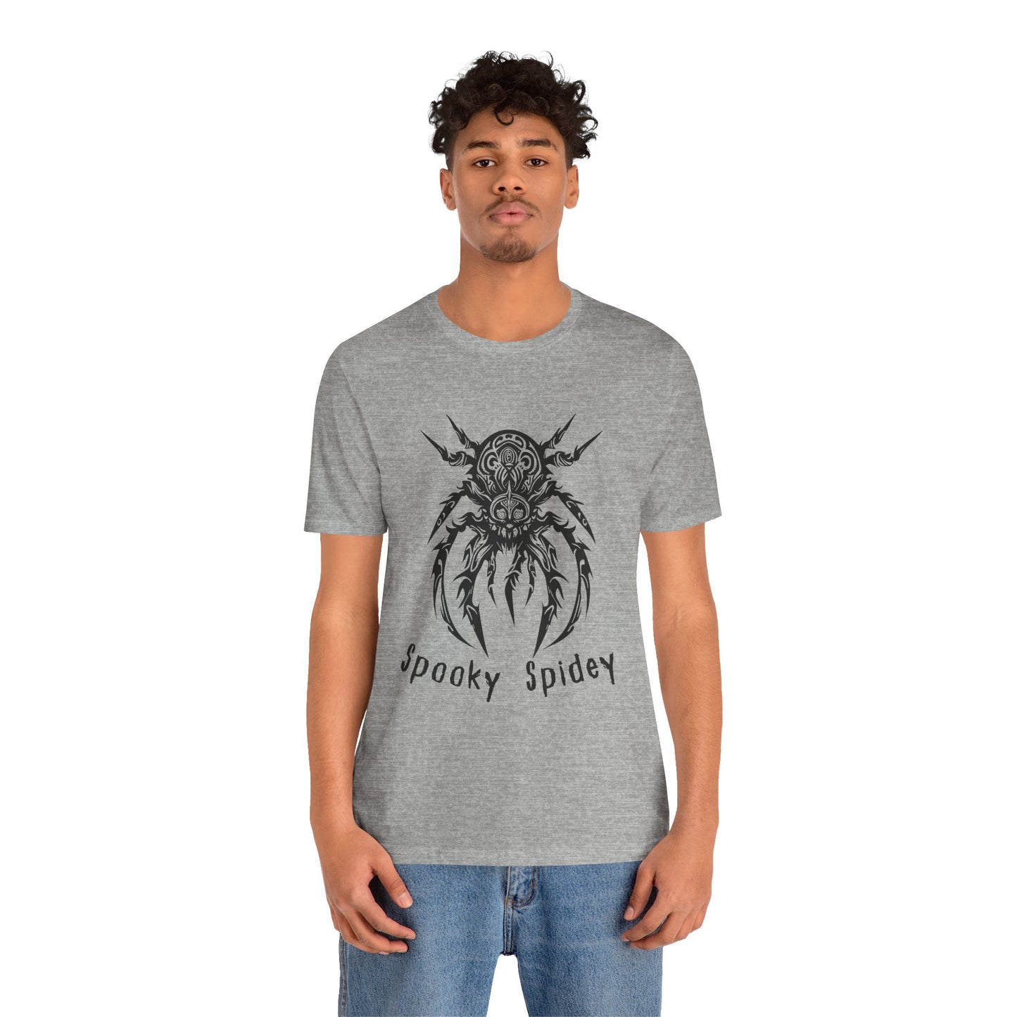 Foreboding Creepy Spider: Tribal Design T-Shirt | Halloween Vibes Tee