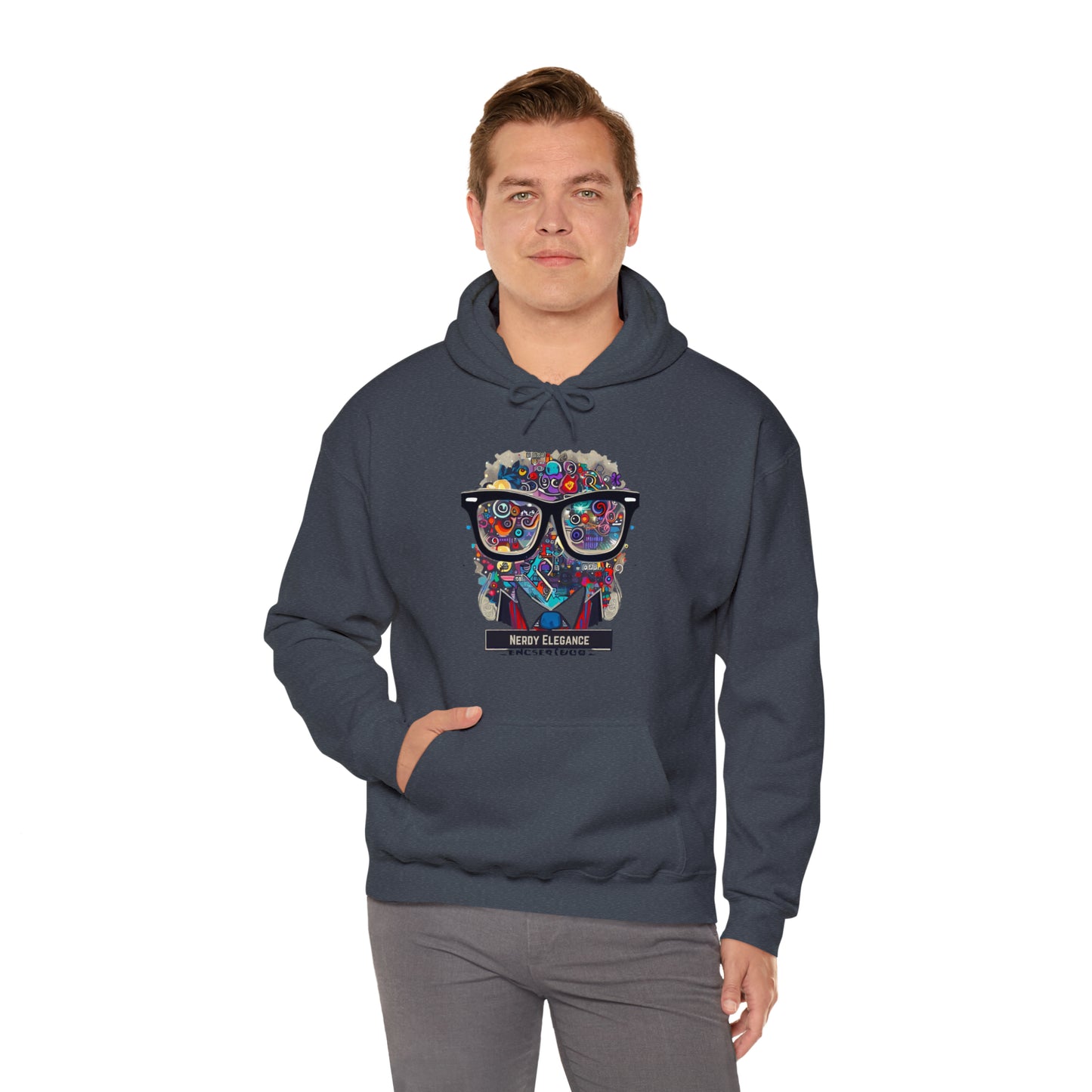 Nerd Elegance: Geek Chic Unisex Hoodie with Assorted Icon | Smart Style Hoodies