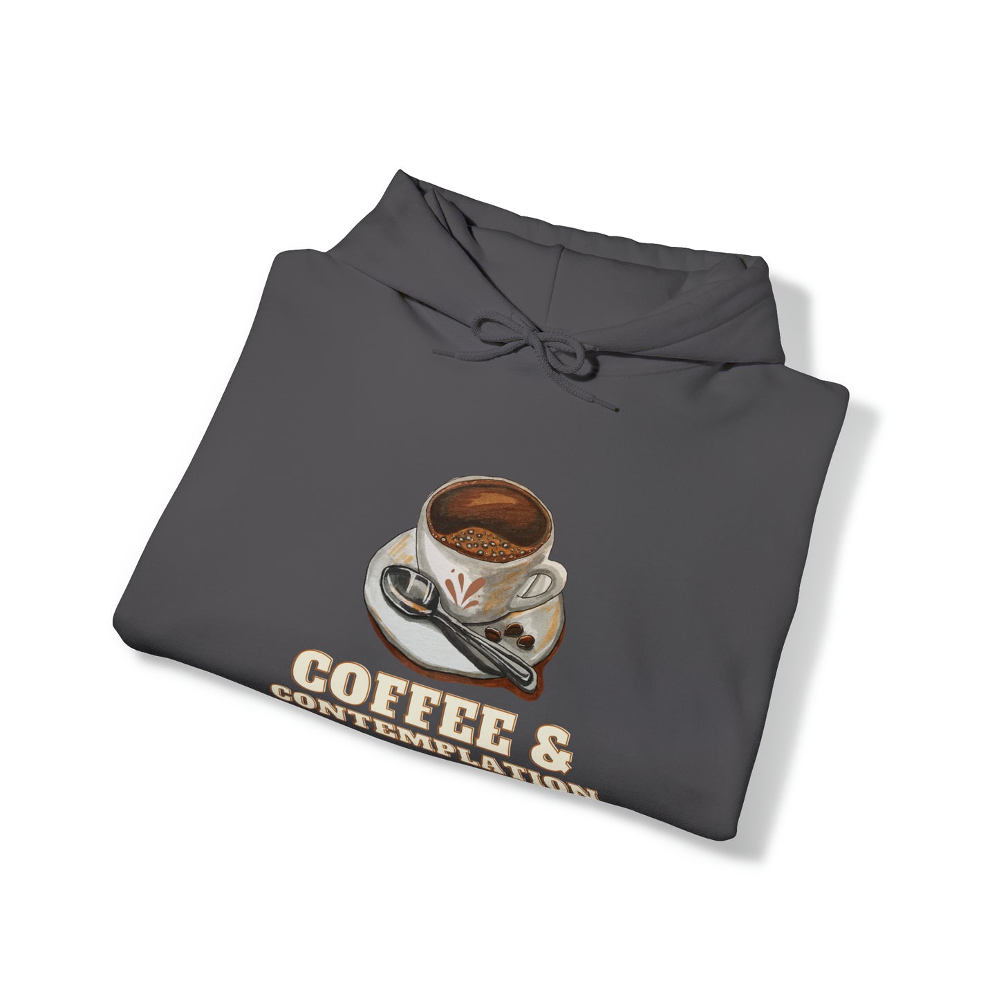 Caffeine Charm and Contemplation: Coffee & Contemplation Hoodie | Fuel for Thoughts Hoodies