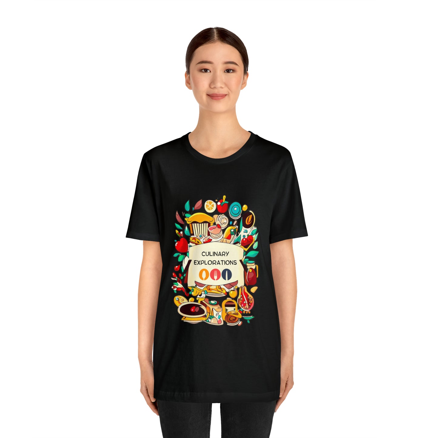 Culinary Explorations: Foodie Adventures Unisex Tee | Gourmet Journeys T-Shirts