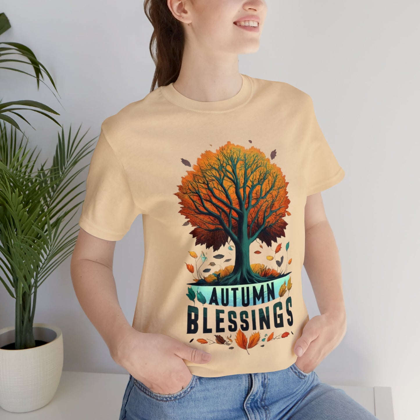 Autumn Blessings: Fall Foliage Unisex Tee | Harvest Serenity T-Shirts by Be Like No One (BLN1) - The Store