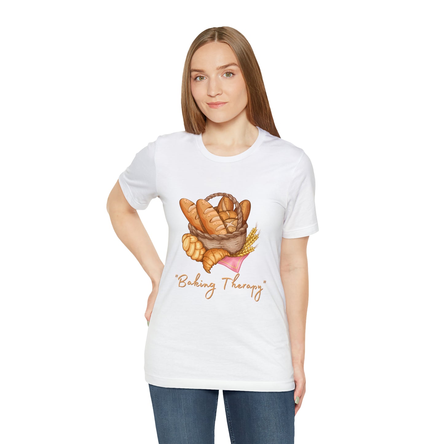 Bake Away Stress: Baking Therapy Unisex Tee | Whisking Serenity T-Shirts