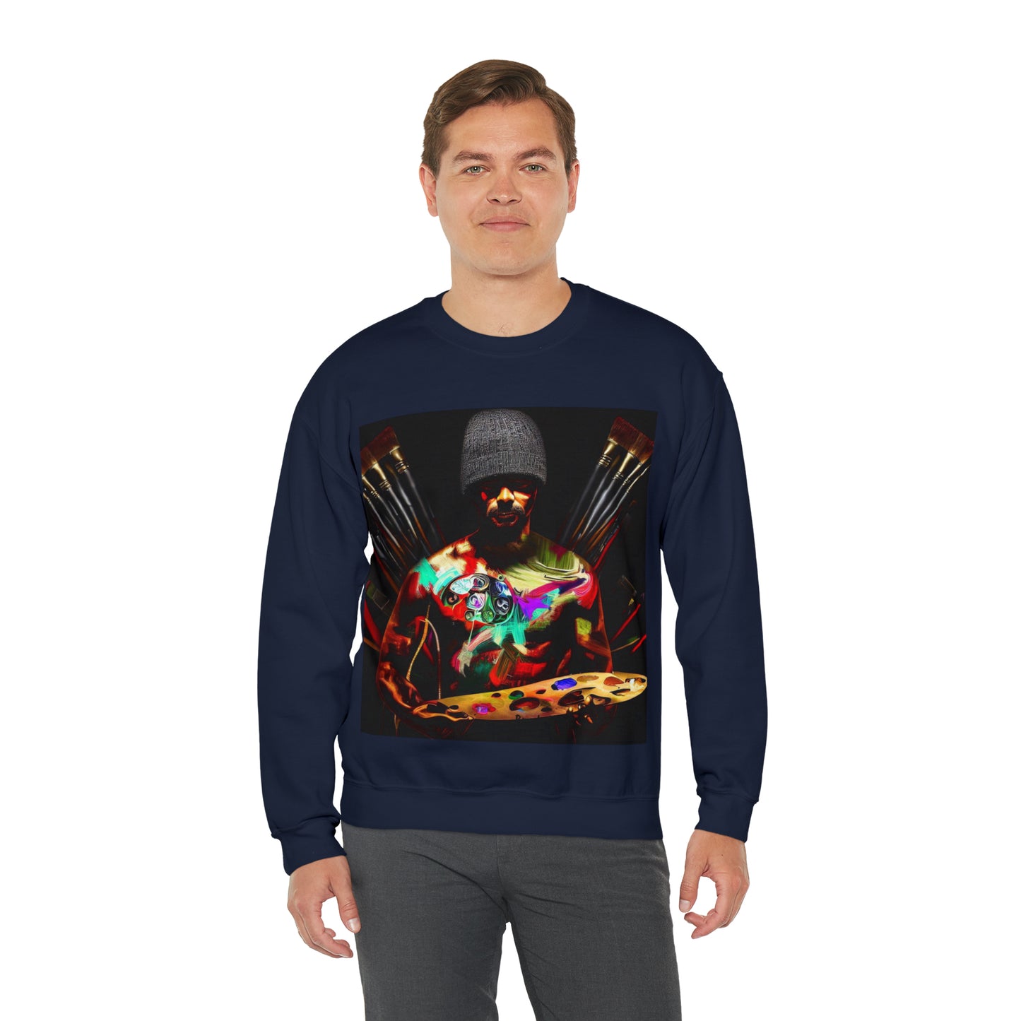 Brushstrokes of Passion Sweatshirt | Artistic Soul Unisex Sweatshirt