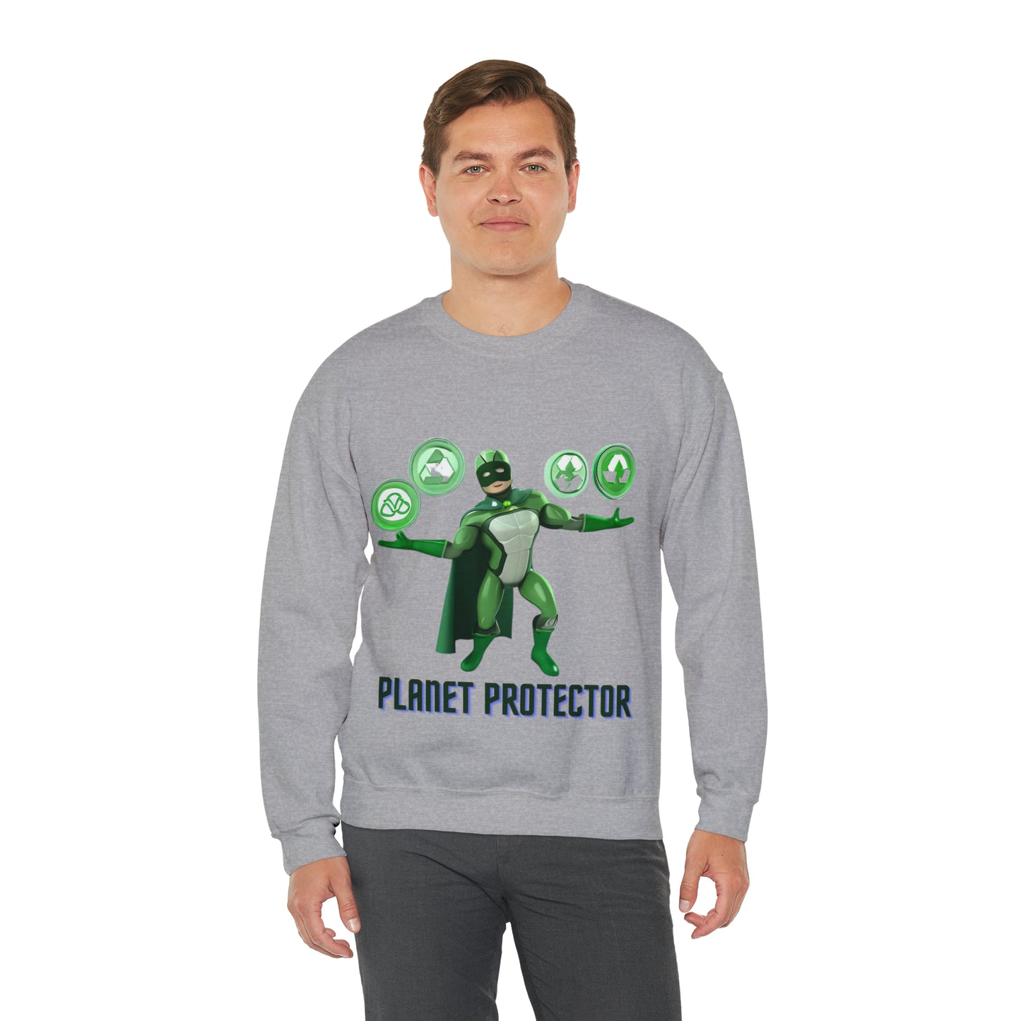 Earth's Guardian Sweatshirt | Sustainable Superhero Unisex Sweatshirt