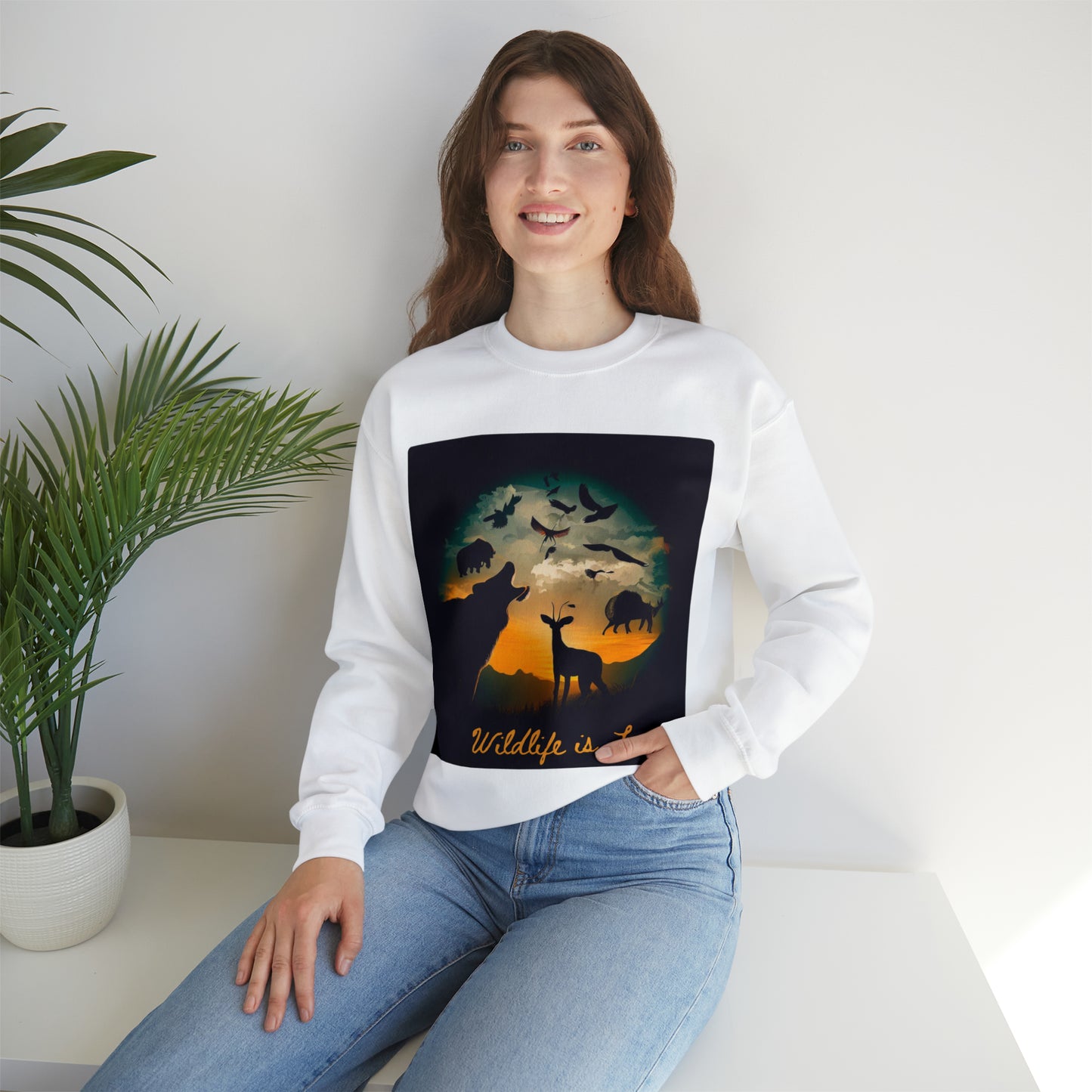 Nature's Companions Sweatshirt | Wildlife Lover Unisex Sweatshirt