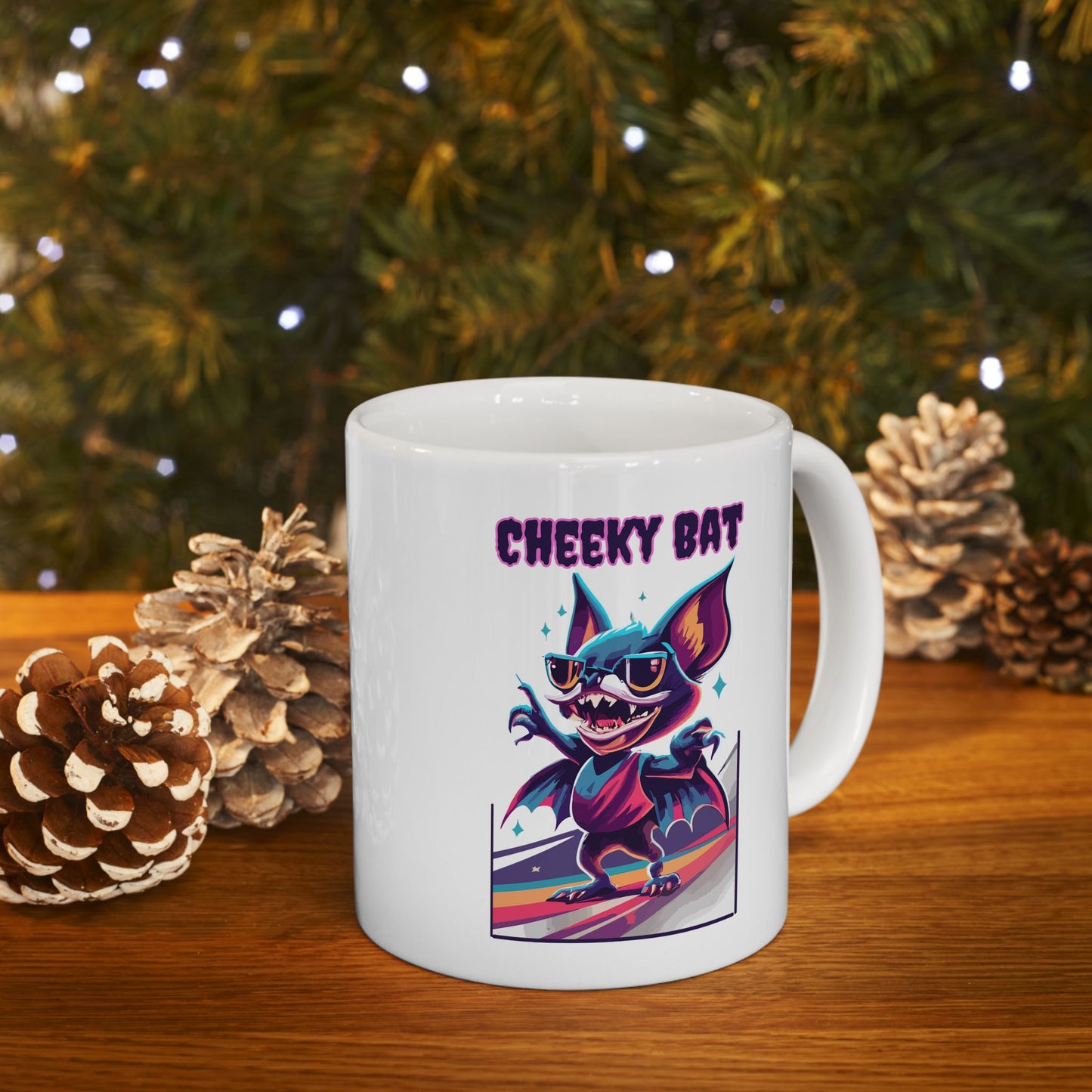 Cheeky Bat Mug, Be Like No One (BLN1) Mugs, Ceramic Mug 11oz