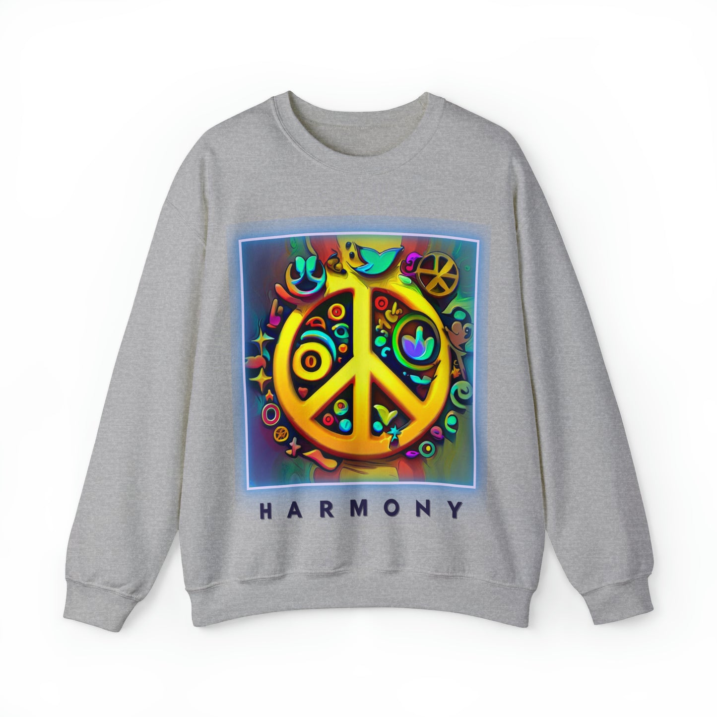 Serenity Symbols Sweatshirt | Peace & Positivity Unisex Sweatshirt