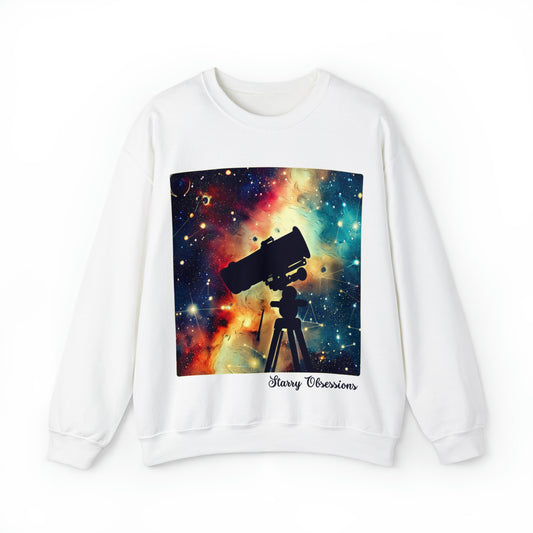 Starry Obsessions Sweatshirt | Astronomy Enthusiast Unisex Sweatshirt