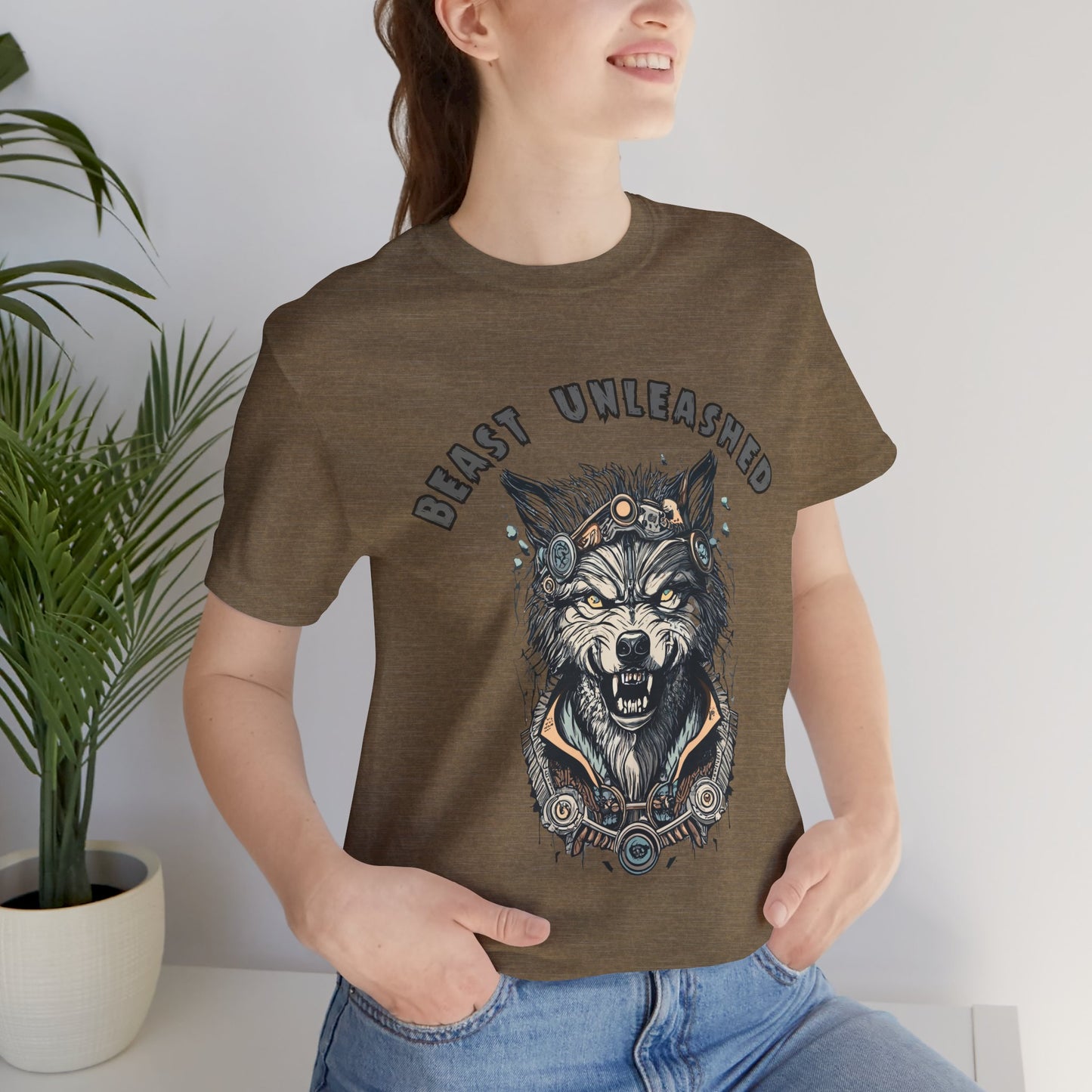 Dramatic Werewolf Transformation: Unleash the Beast T-Shirt | Halloween Vibes Tee