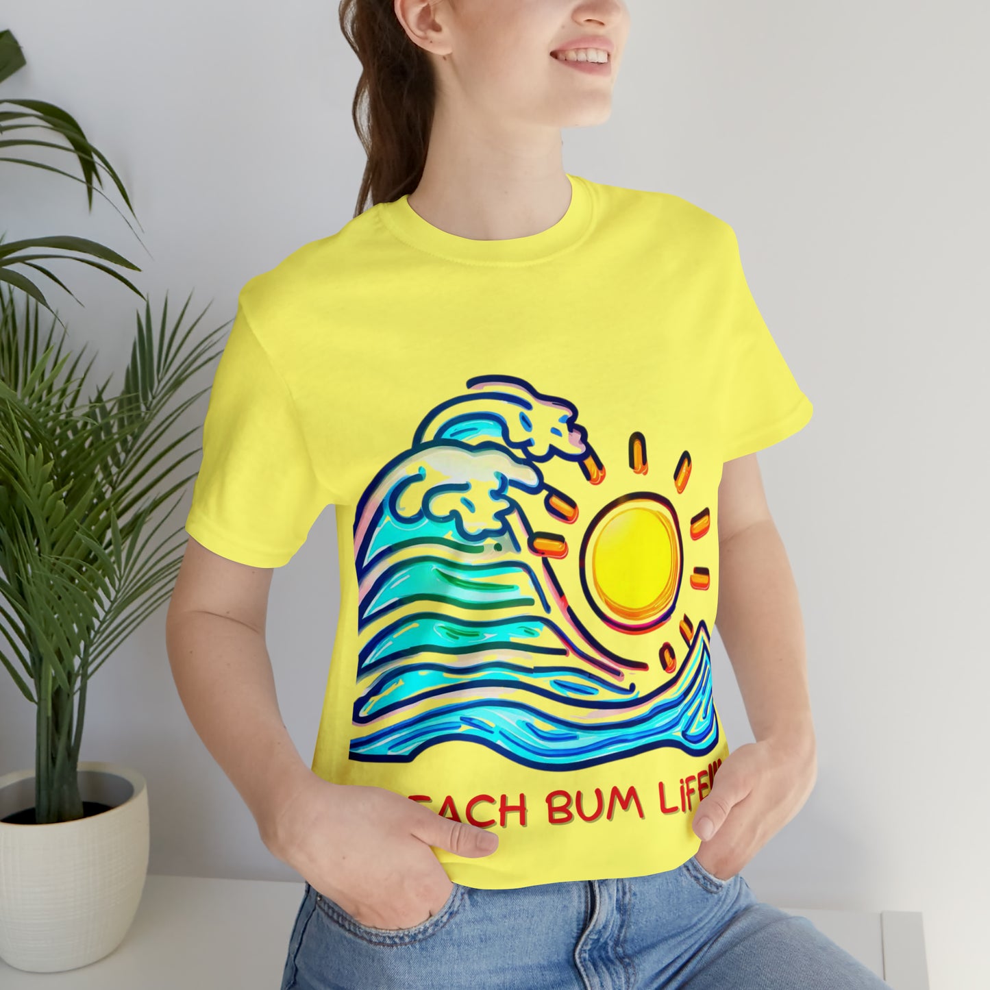 Seaside Serenity: Beach Bum Life Unisex Tee | Coastal Comfort T-Shirts