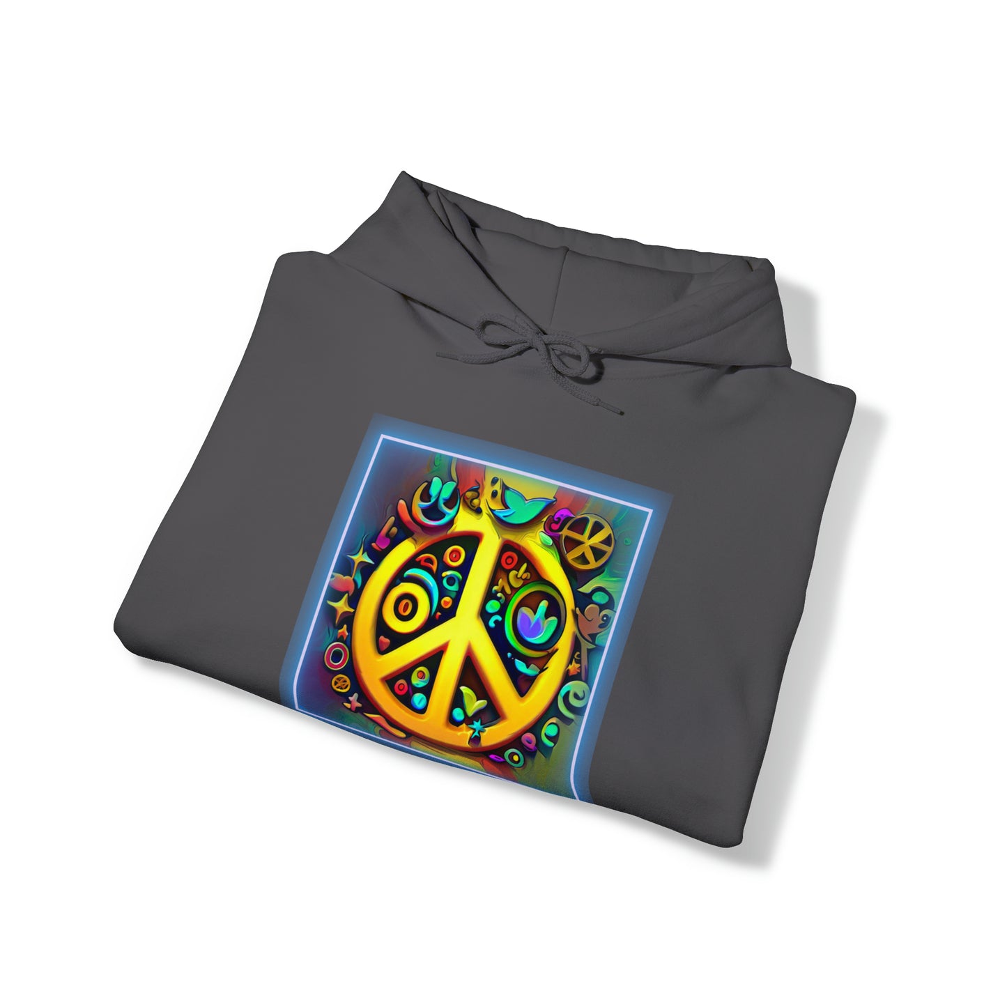 Serenity Symbols: Peace & Positivity Unisex Hoodie | Harmony Iconic Hoodies