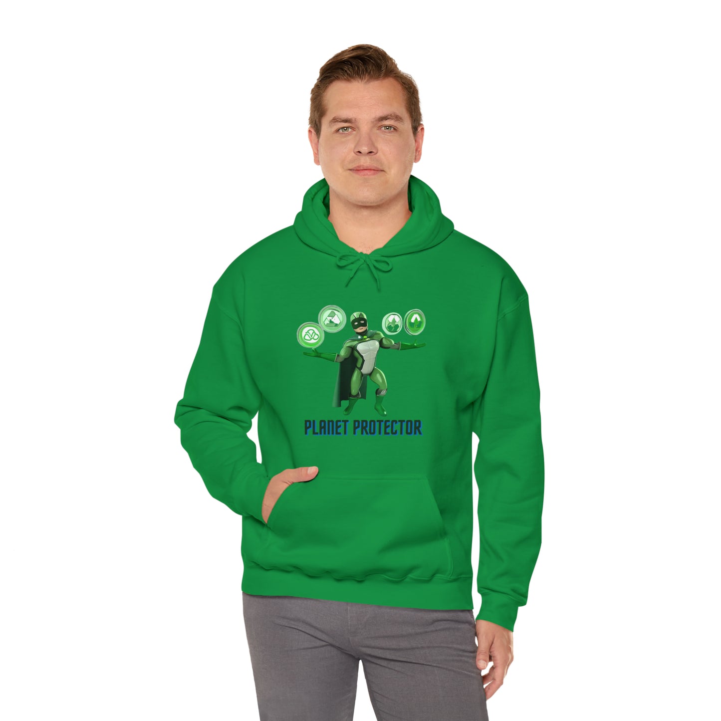 Earth's Guardian: Sustainable Superhero Unisex Hoodie | Champion of Sustainability Hoodies