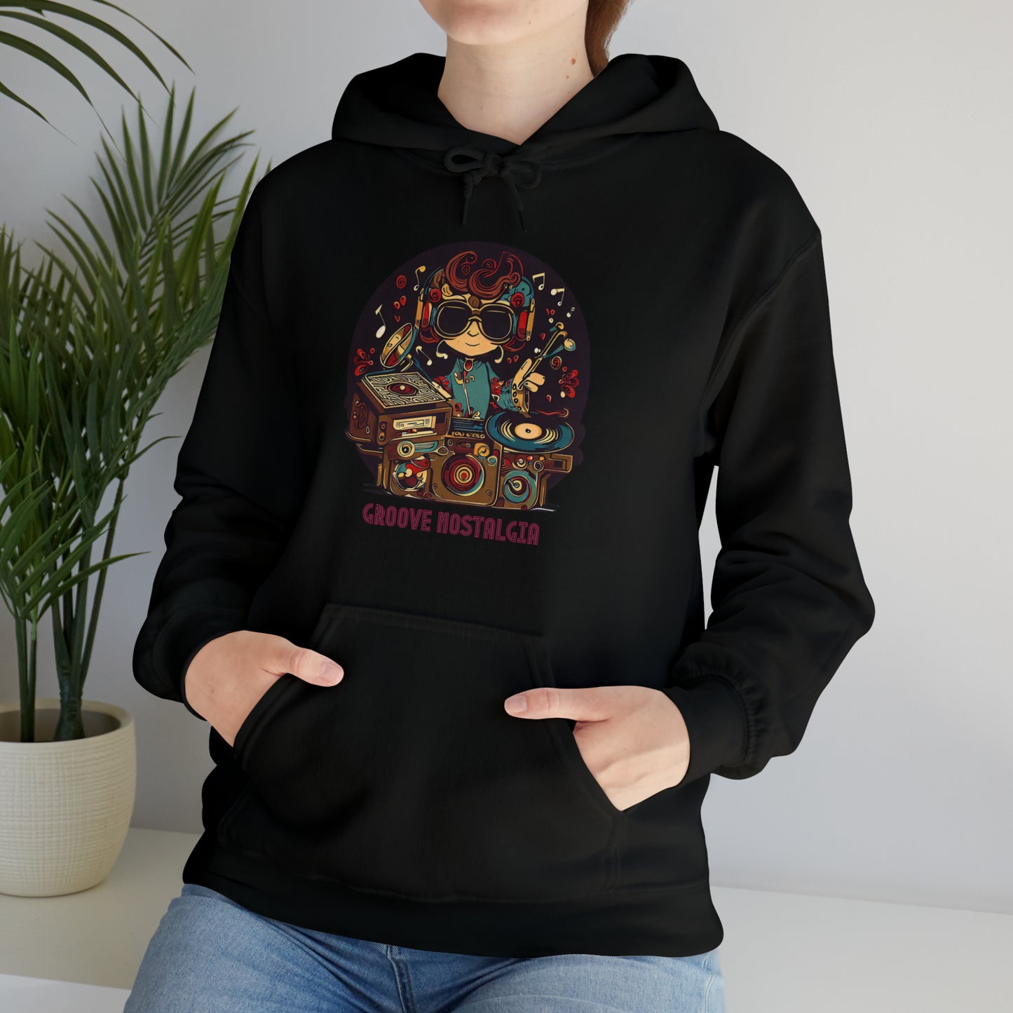 Groove Nostalgia: Vintage Vinyl Lover Unisex Hoodie | Retro Rhythms Hoodies