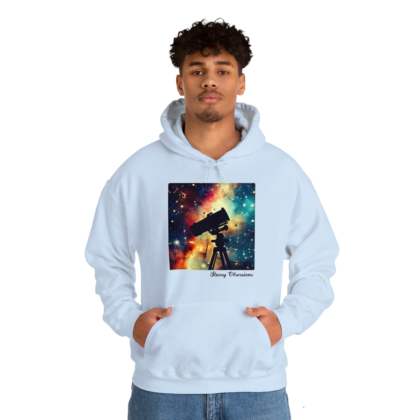 Starry Obsessions: Astronomy Enthusiast Unisex Hoodie | Galactic Explorer Hoodies