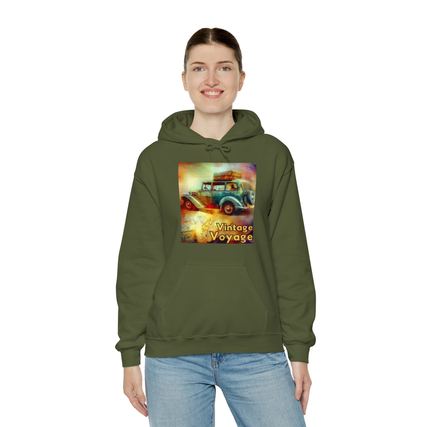 Vintage Voyage: Retro Roadtrip Unisex Hoodie | Classic Adventure Hoodies