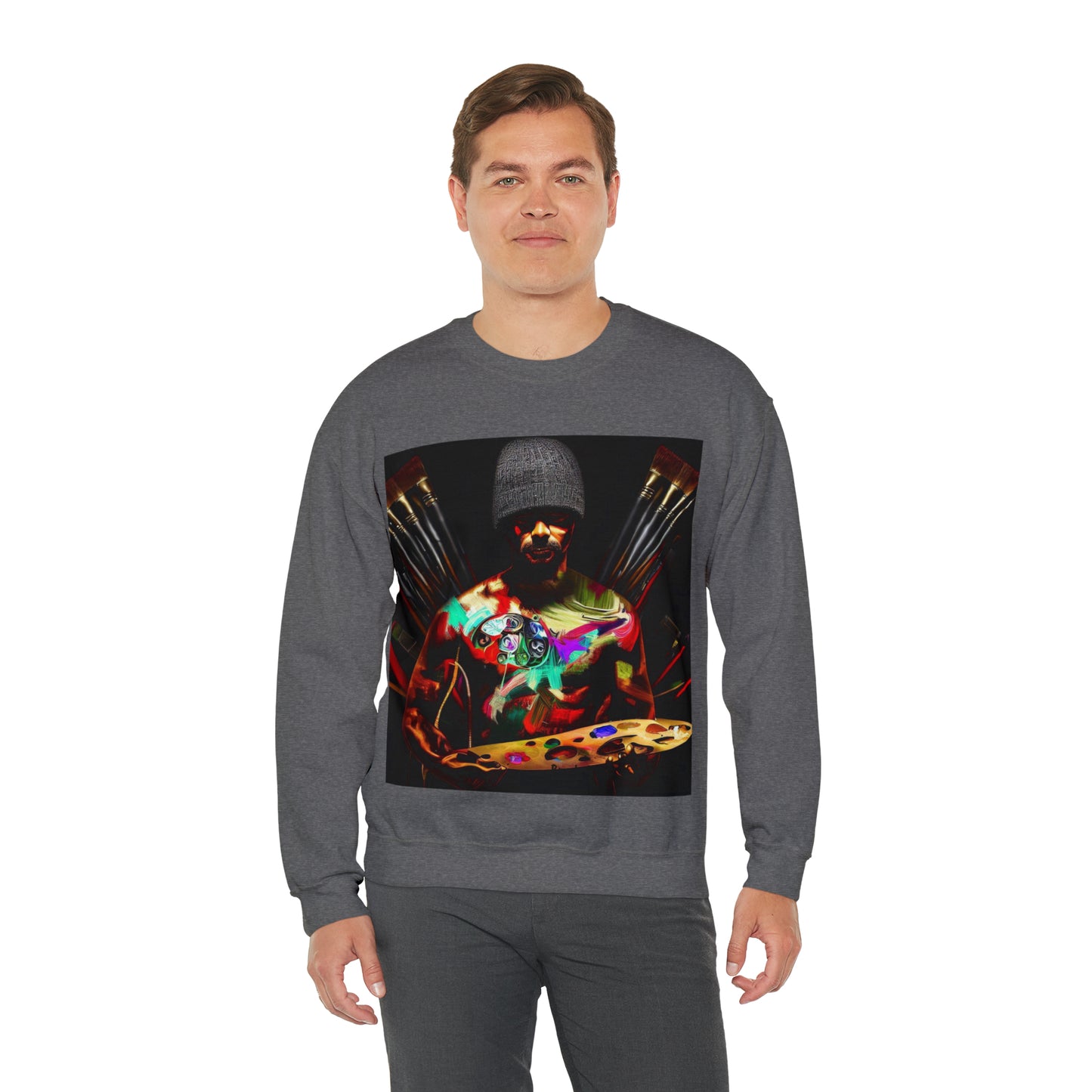 Brushstrokes of Passion Sweatshirt | Artistic Soul Unisex Sweatshirt