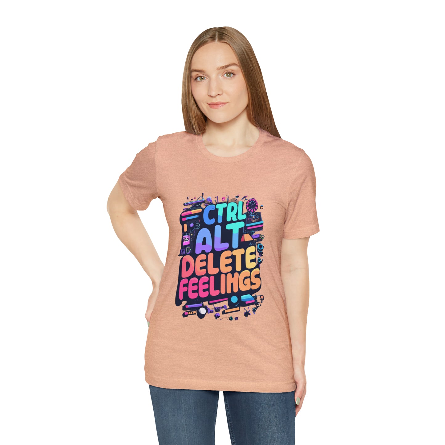 Ctrl+Alt+Delete Feelings: Embrace Emojis on This Tee! | Be Like No One(BLN1) T-Shirts