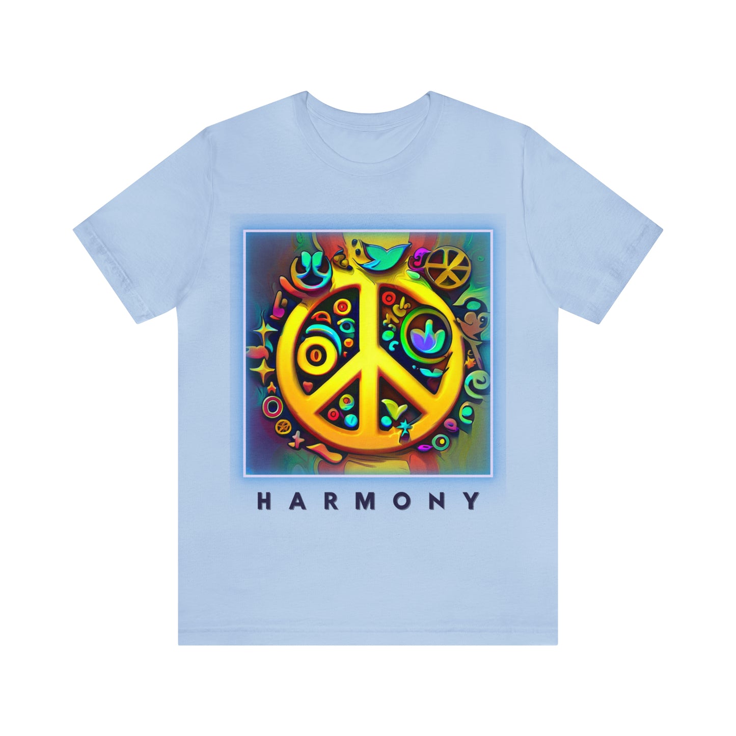 Serenity Symbols: Peace & Positivity Unisex Tee | Harmony Iconic T-Shirts