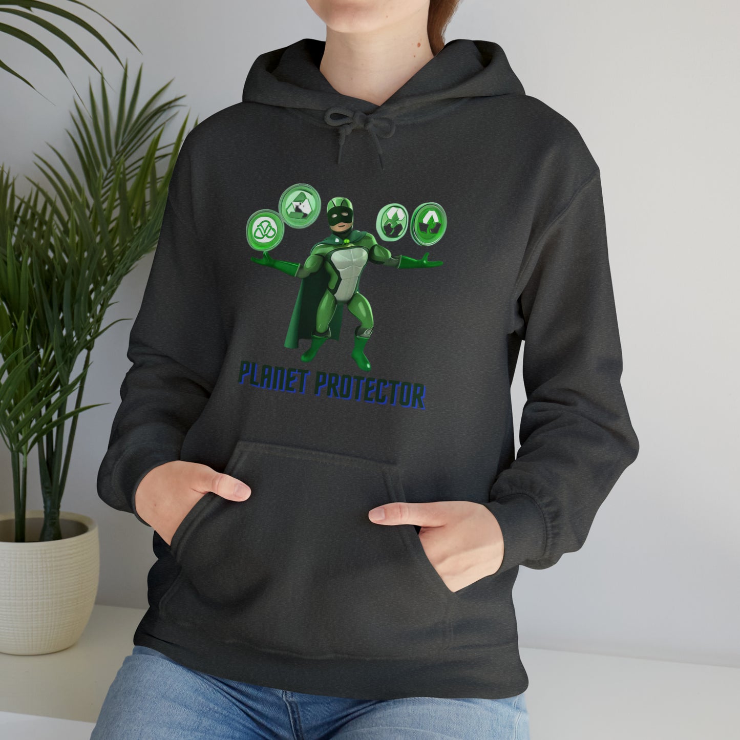 Earth's Guardian: Sustainable Superhero Unisex Hoodie | Champion of Sustainability Hoodies