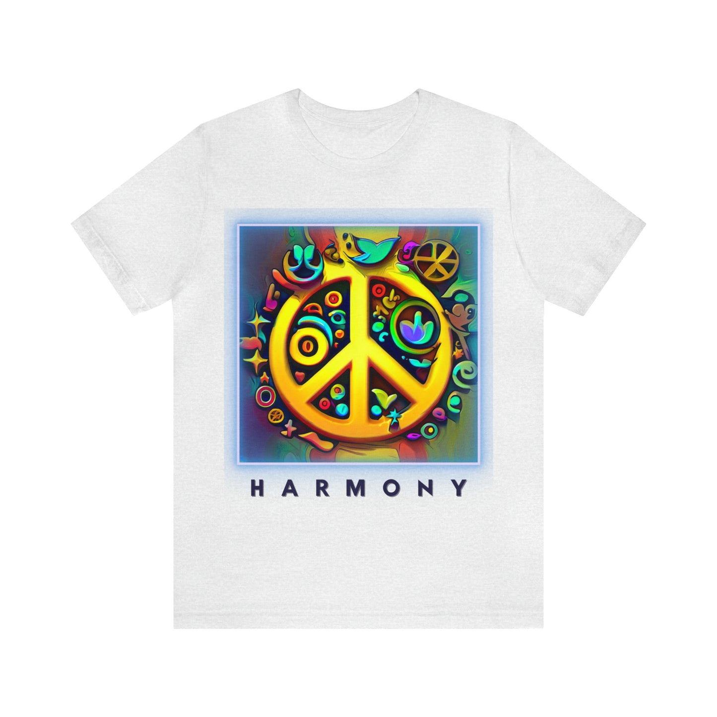 Serenity Symbols: Peace & Positivity Unisex Tee | Harmony Iconic T-Shirts