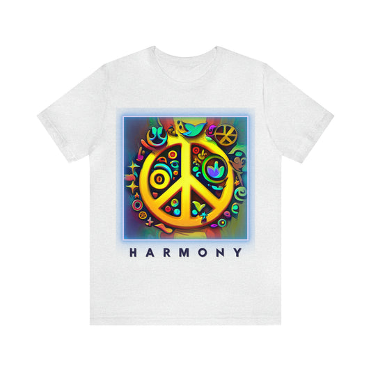 Serenity Symbols: Peace & Positivity Unisex Tee | Harmony Iconic T-Shirts