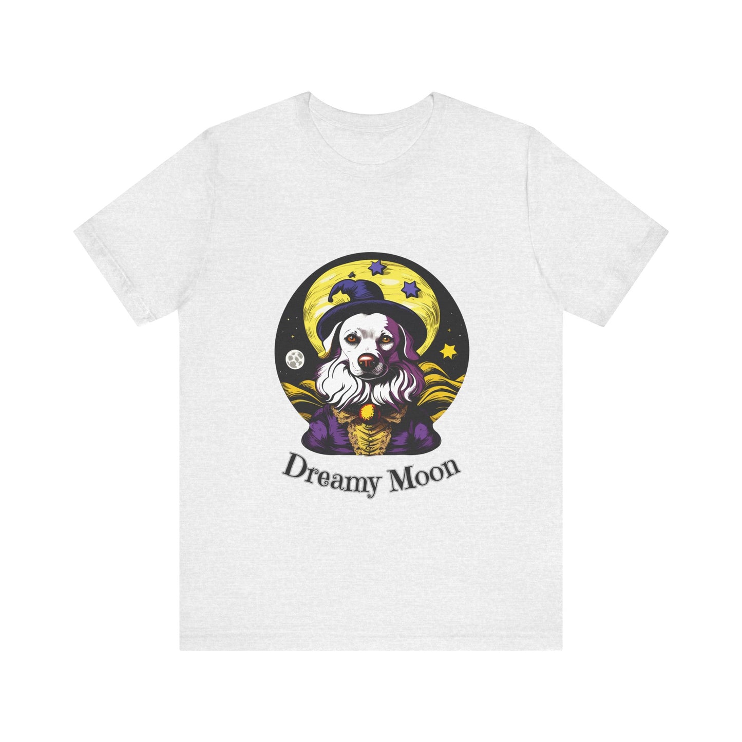 Surreal Full Moon: Dreamlike Starry Night T-Shirt | Halloween Vibes Tee