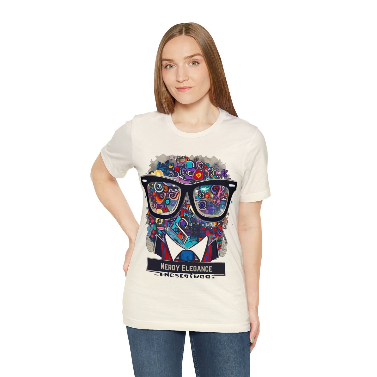 Nerd Elegance: Geek Chic Unisex Tee with Assorted Icon | Smart Style T-Shirts