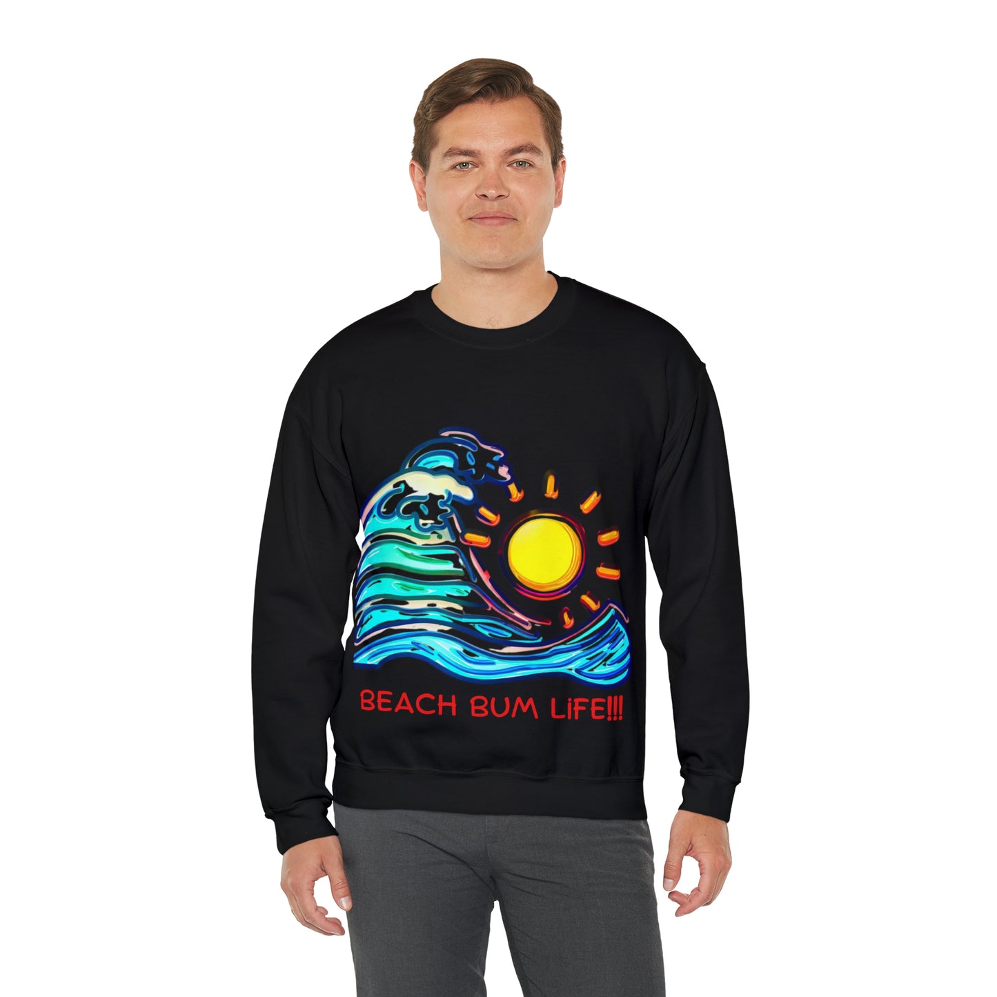 Seaside Serenity Sweatshirt | Beach Bum Life Unisex Sweatshirt