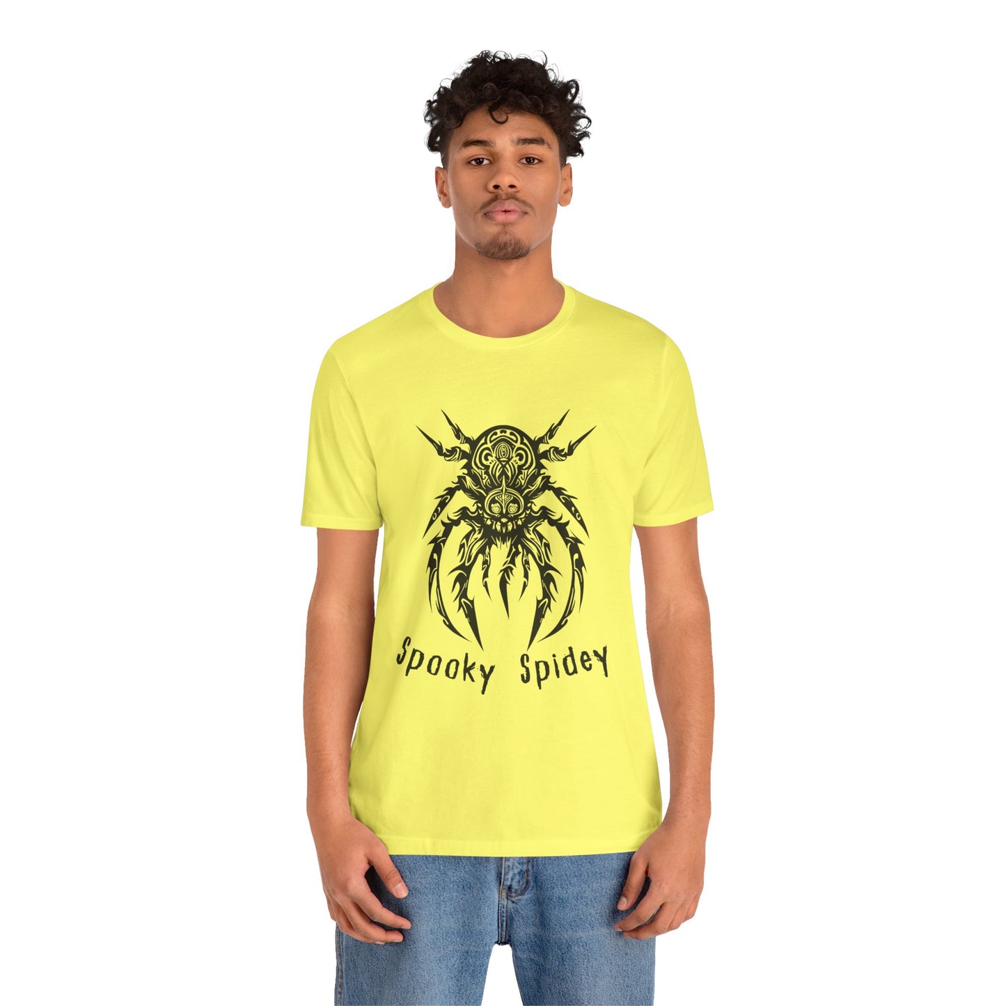 Foreboding Creepy Spider: Tribal Design T-Shirt | Halloween Vibes Tee