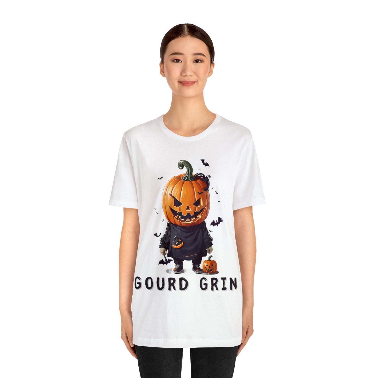 Playful Jack-o'-Lantern Watercolor: Softly Lit Halloween Tee | Halloween Vibes Tee