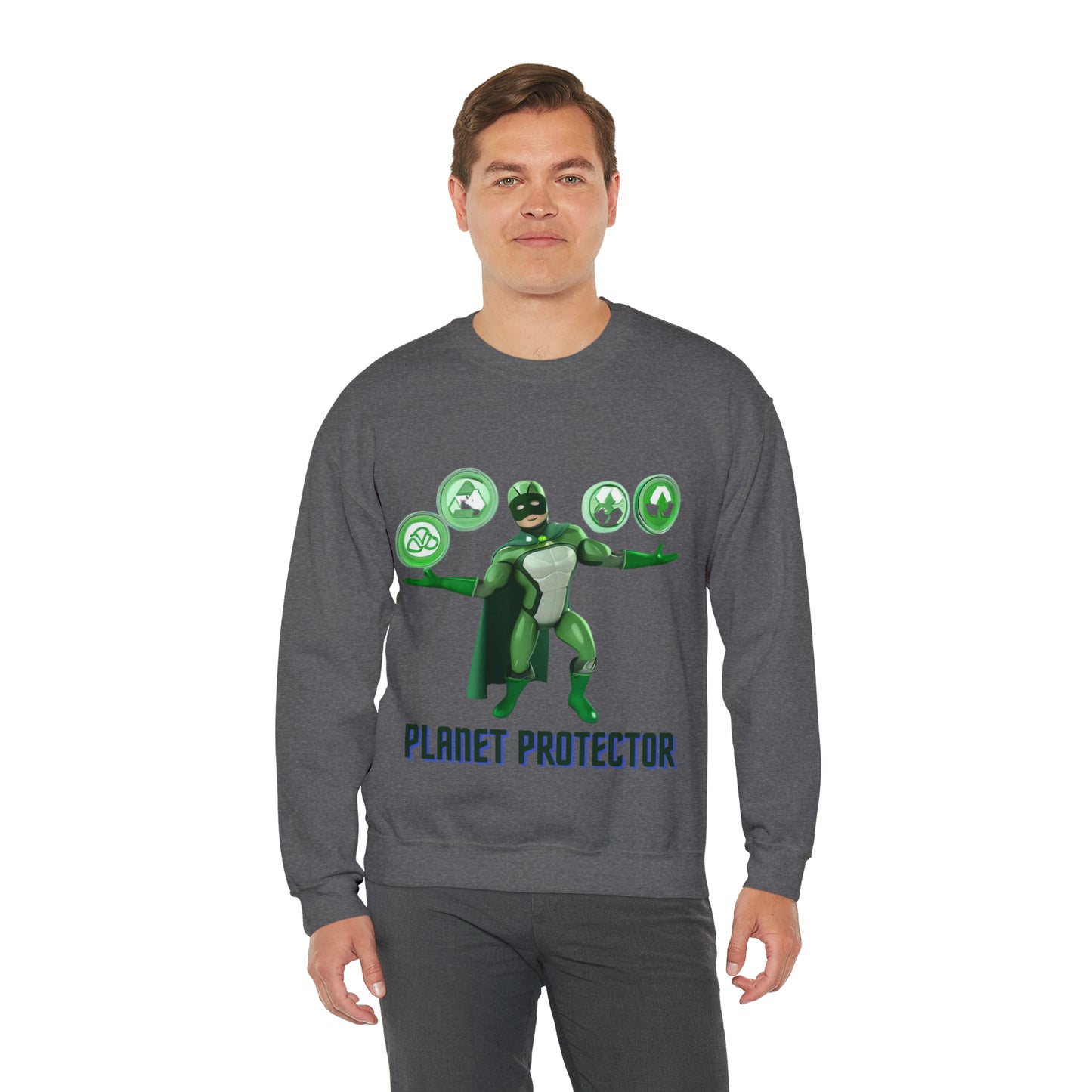 Earth's Guardian Sweatshirt | Sustainable Superhero Unisex Sweatshirt