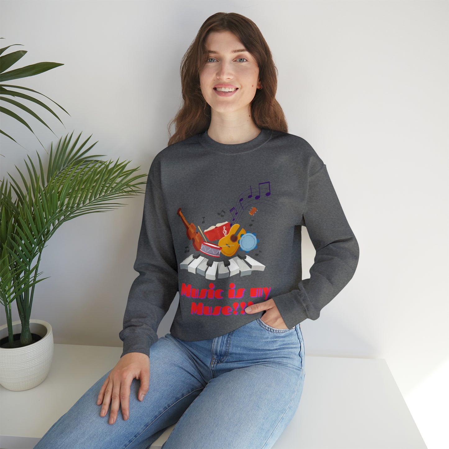 Harmonize with Melodic Magic Sweatshirt | Music is my Muse Sweatshirt