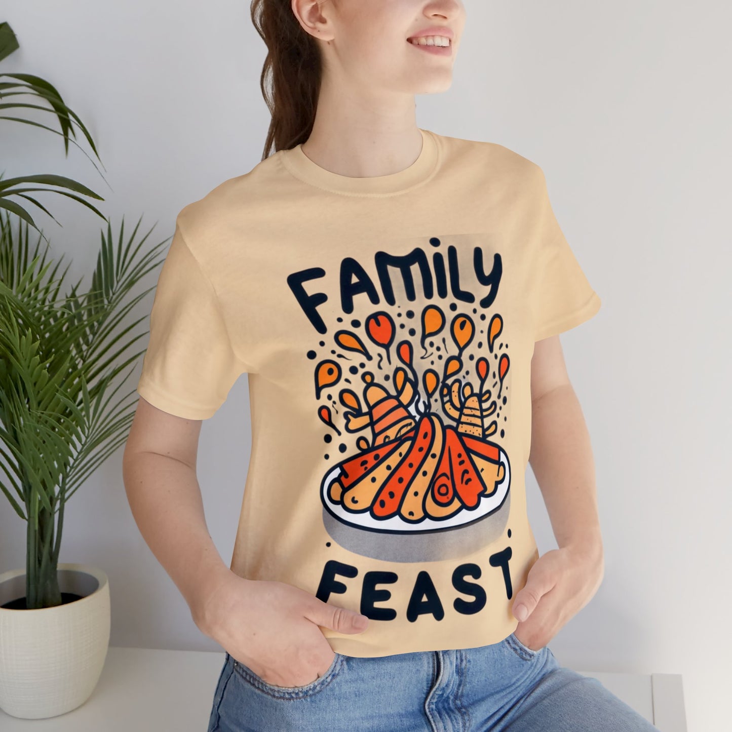 Family Feast Fun: Thanksgiving Dinner Unisex Tee | Joyful Celebrations T-Shirts by Be Like No One (BLN1) - The Store