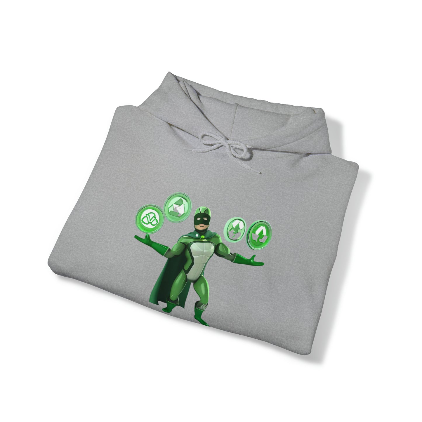 Earth's Guardian: Sustainable Superhero Unisex Hoodie | Champion of Sustainability Hoodies