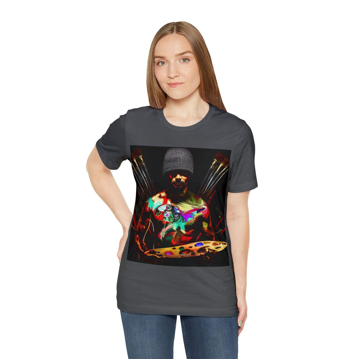 Brushstrokes of Passion: Artistic Soul Unisex Tee | Creative Essence T-Shirts