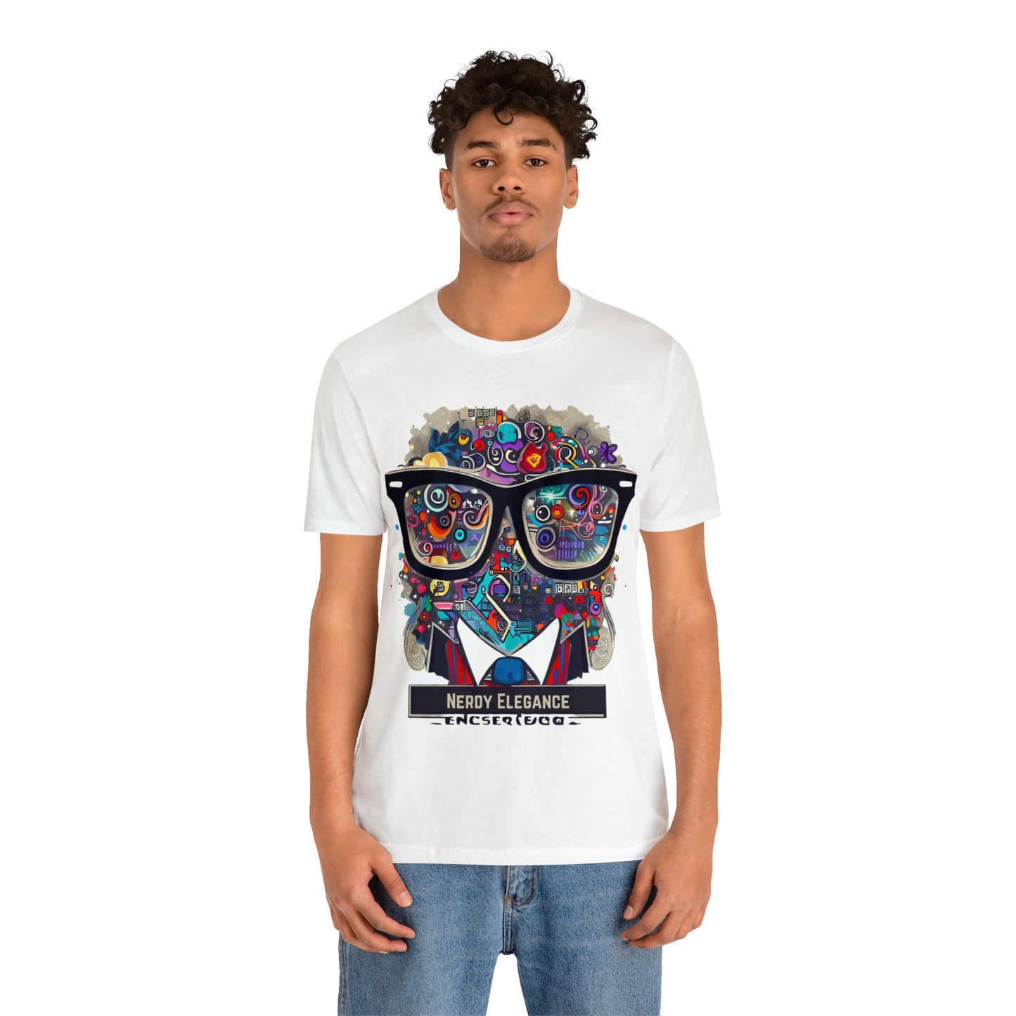 Nerd Elegance: Geek Chic Unisex Tee with Assorted Icon | Smart Style T-Shirts