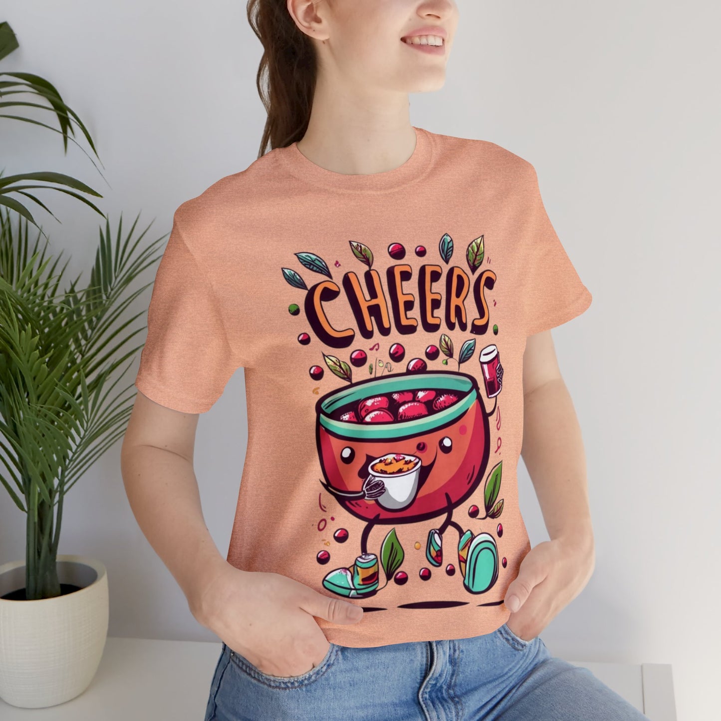 Cranberry Cheers: Thanksgiving Delight Unisex Tee | Festive Holiday T-Shirts by Be Like No One (BLN1) - The Store