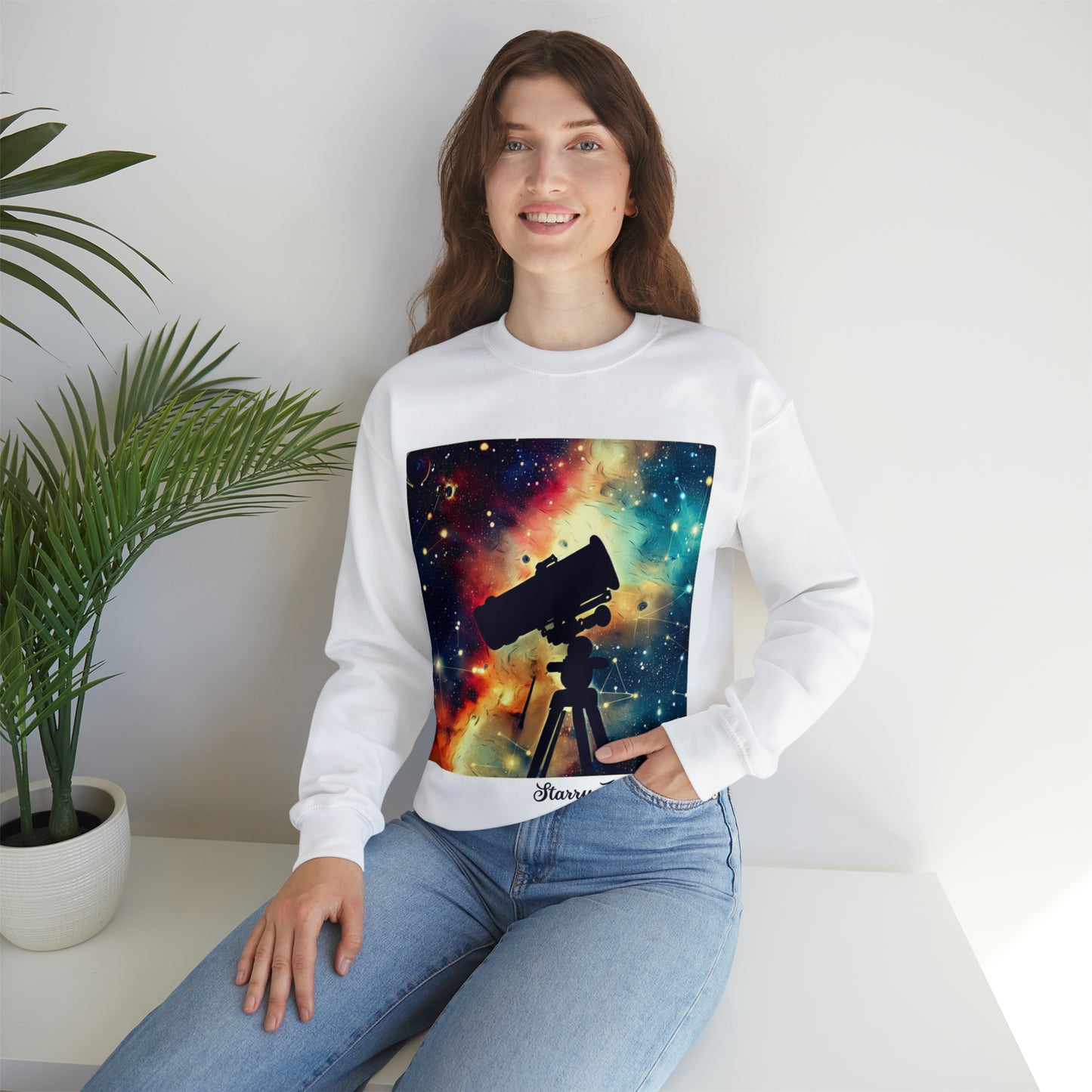 Starry Obsessions Sweatshirt | Astronomy Enthusiast Unisex Sweatshirt