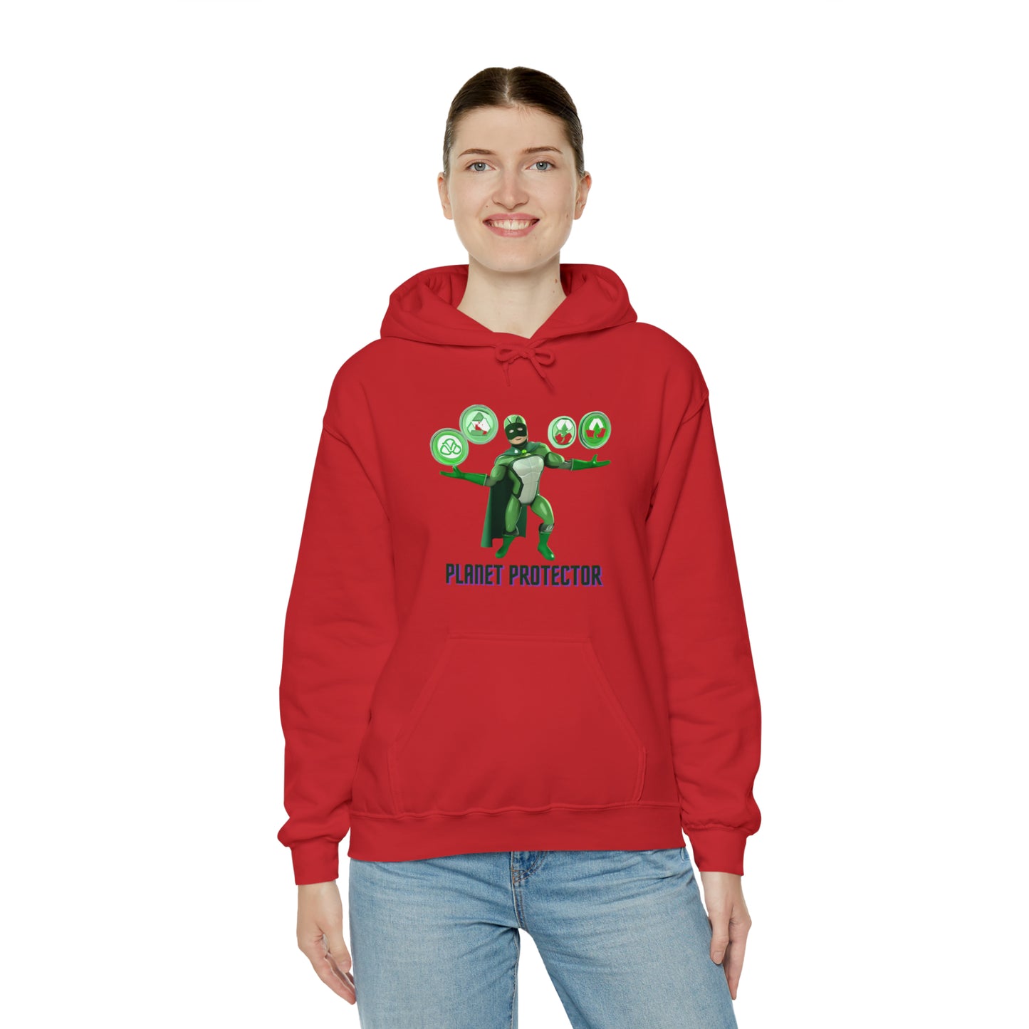 Earth's Guardian: Sustainable Superhero Unisex Hoodie | Champion of Sustainability Hoodies